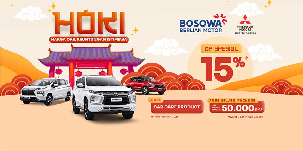 Promo Mitsubishi Februari 2026, DP Ringan & Bunga 0%